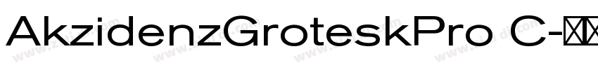 AkzidenzGroteskPro C字体转换